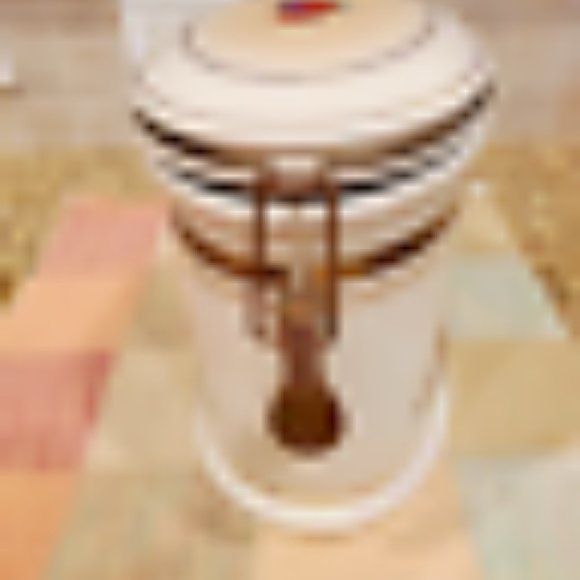 Knott's Berry Farm Oval Ceramic Cookie Storage Canister w/Attached Hinged Lid - Picture 7 of 7